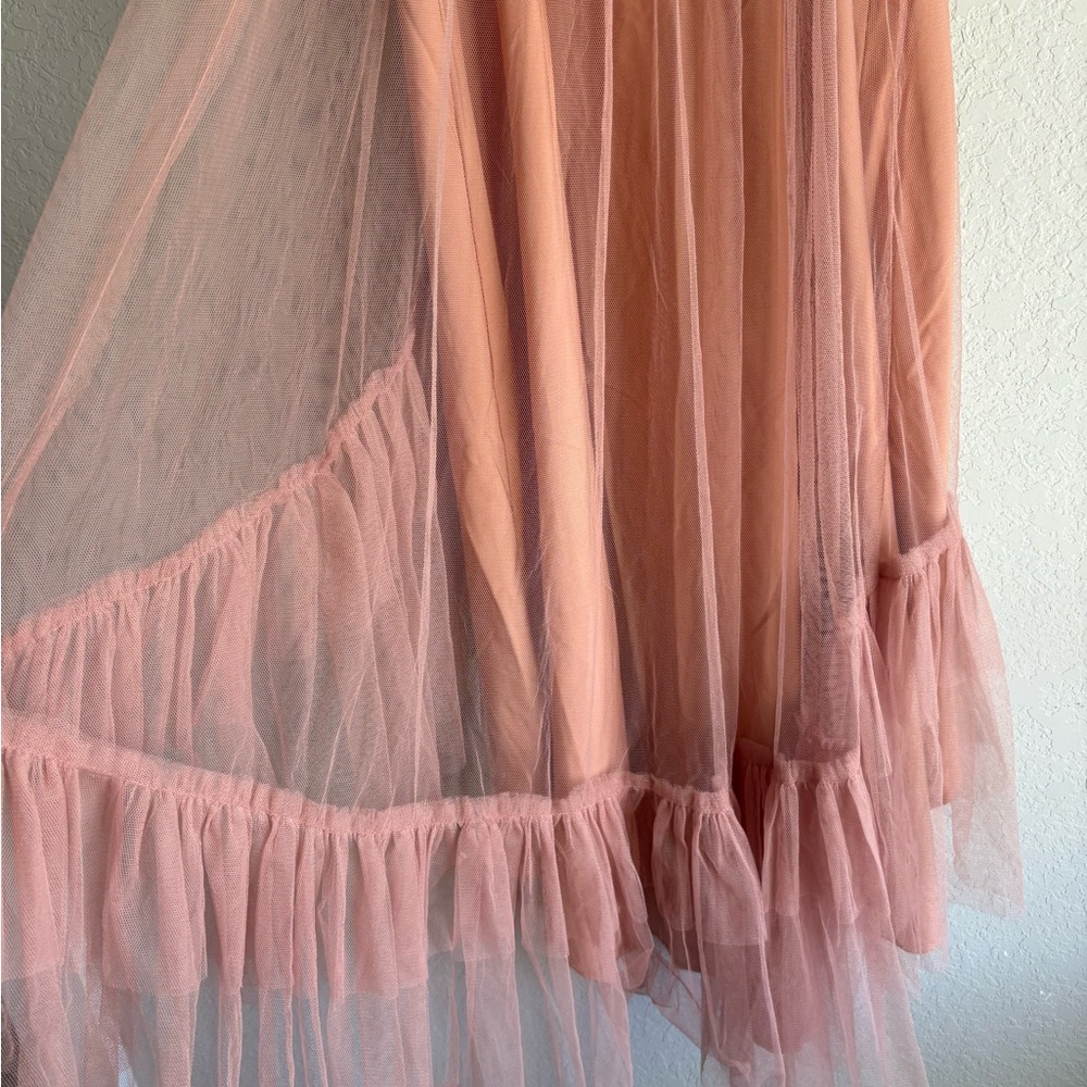 Joyfolie Girls Pink Fay Tulle High-Low Party Dress - Picture 7 of 8